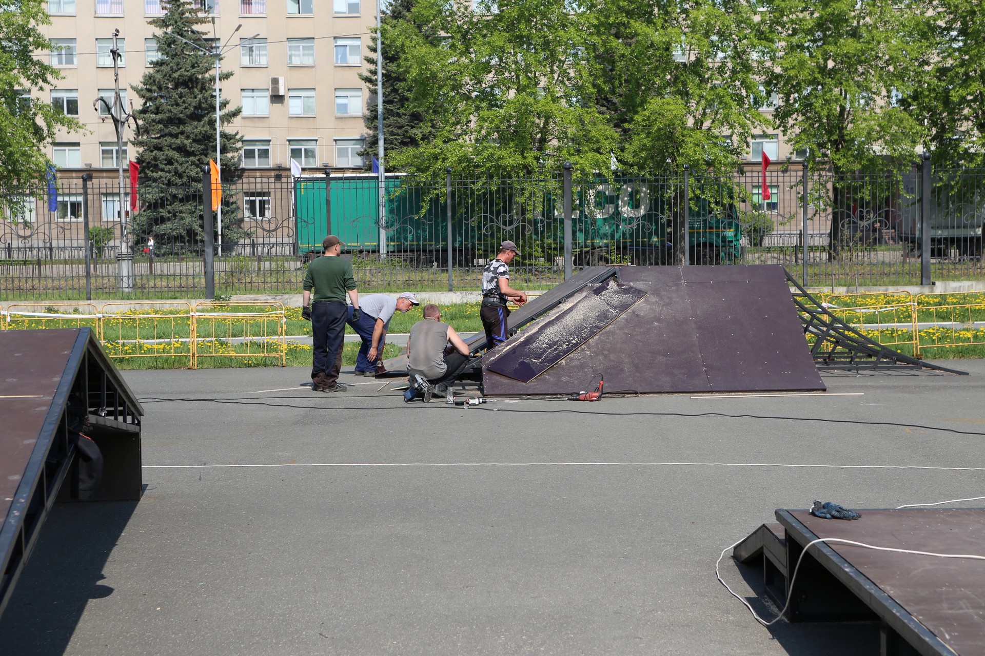 Уралвагонзавод восстанавливает свой скейт-парк