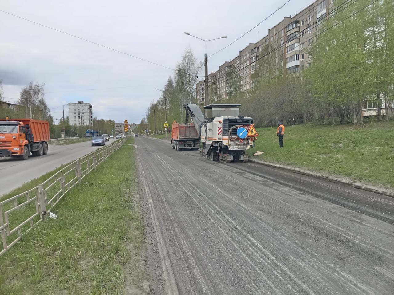 УБТ-Сервис» приступил к ремонту улицы Зари в Дзержинском районе в рамках  нацпроекта «БКАД».